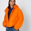 Демісезонна коротка куртка помаранчева | 64725