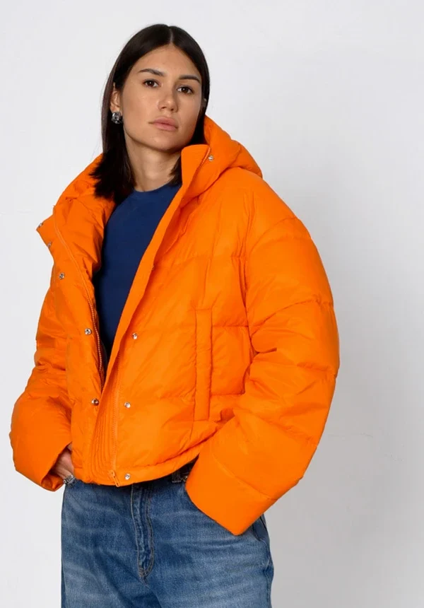 Демісезонна коротка куртка помаранчева | 64725