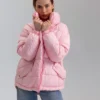 Жіноча демісезонна куртка рожева | 65267 Жіноча демісезонна куртка рожева | 65267