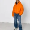 Демісезонна коротка куртка помаранчева | 64725