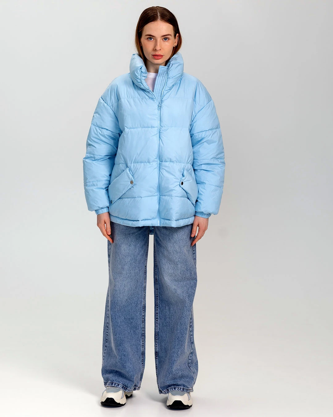 Жіноча демісезонна куртка блакитна | 65246 Жіноча демісезонна куртка блакитна | 65246