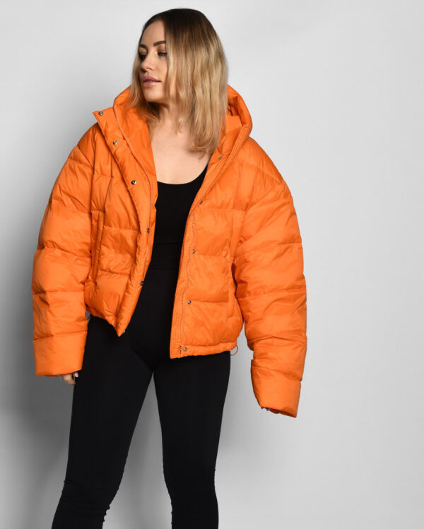 Демісезонна коротка куртка помаранчева | 64725