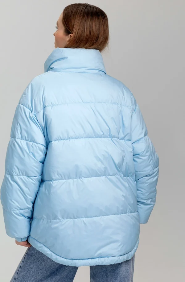 Жіноча демісезонна куртка блакитна | 65246