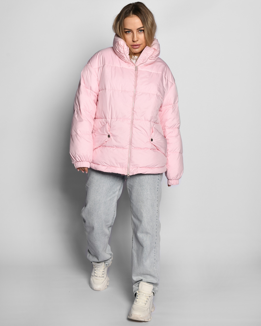 Жіноча демісезонна куртка рожева | 65267 Жіноча демісезонна куртка рожева | 65267