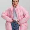 Жіноча демісезонна куртка рожева | 65267 Жіноча демісезонна куртка рожева | 65267