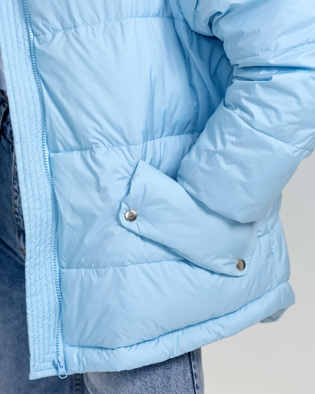 Жіноча демісезонна куртка блакитна | 65246 Жіноча демісезонна куртка блакитна | 65246