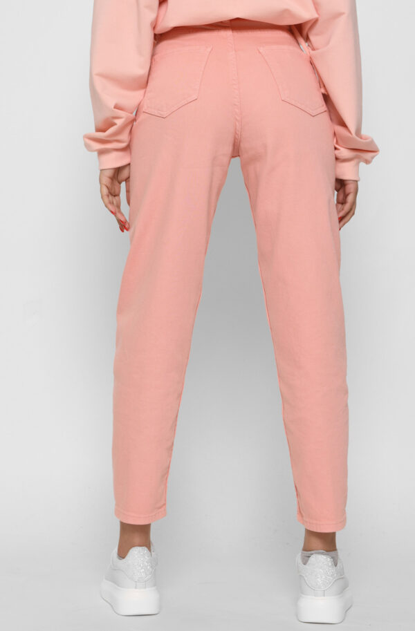 Стильні джинси мом персикові | 65503