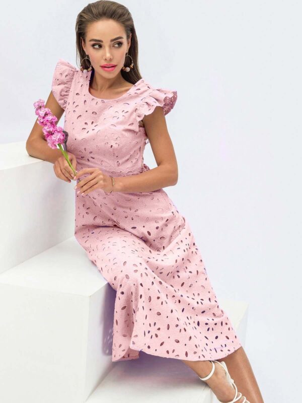 Літня сукня рожева з прошви | 65355