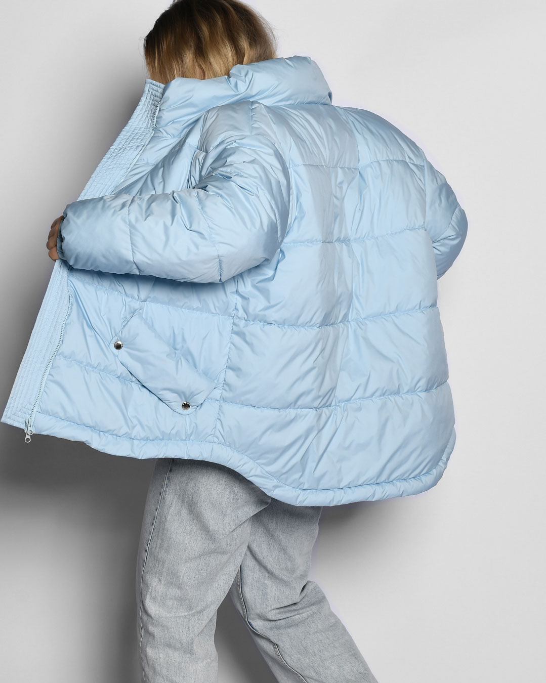 Жіноча демісезонна куртка блакитна | 65246 Жіноча демісезонна куртка блакитна | 65246