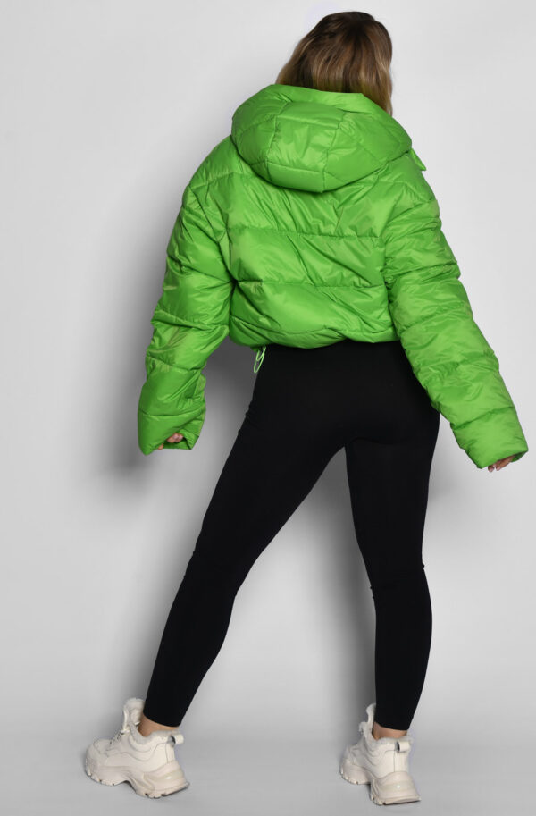 Демісезонна коротка куртка салатова | 64737