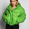 Демісезонна коротка куртка салатова | 64737