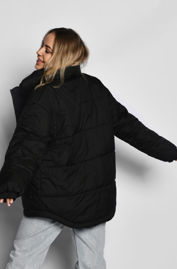 Жіноча демісезонна куртка чорна | 65278
