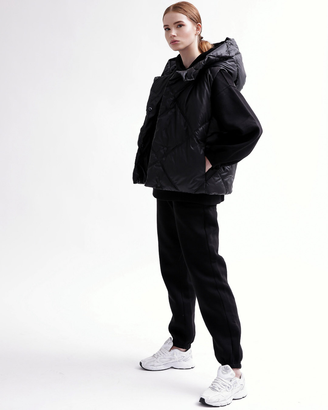 Жіночий стьобаний жилет чорний | 65614 Жіночий стьобаний жилет чорний | 65614