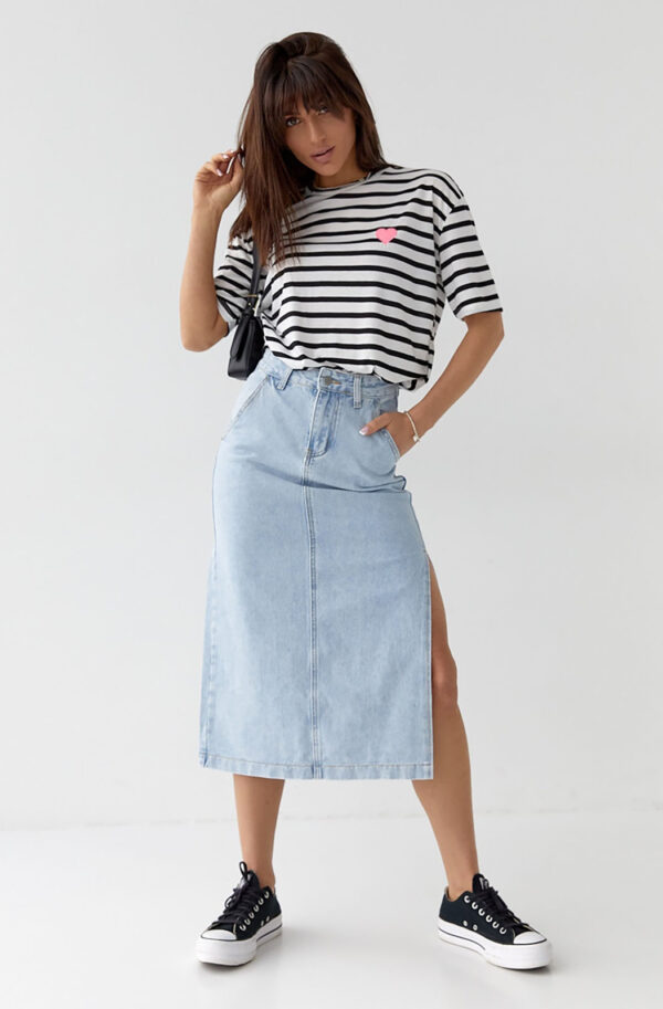 Джинсова спідниця блакитна | 66151