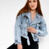 Джинсова куртка косуха блакитна | 65664 Джинсова куртка косуха блакитна | 65664