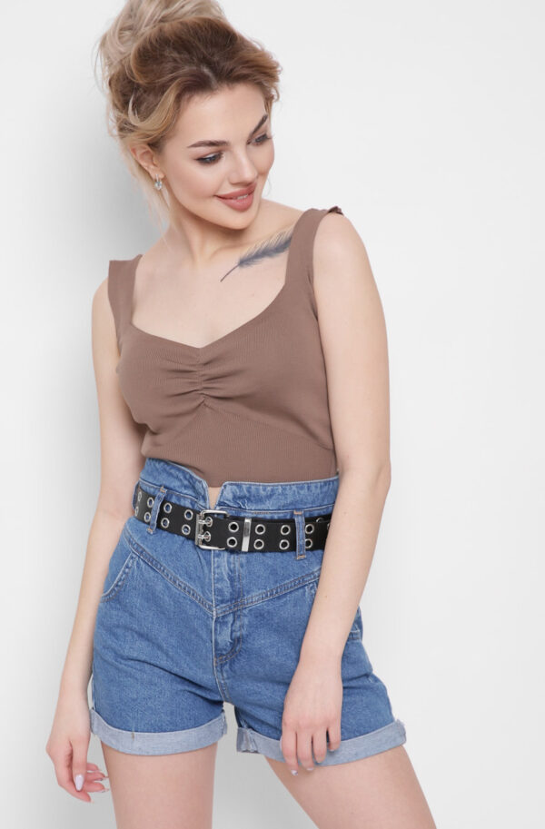 Стильні короткі джинсові шорти сині | 67480