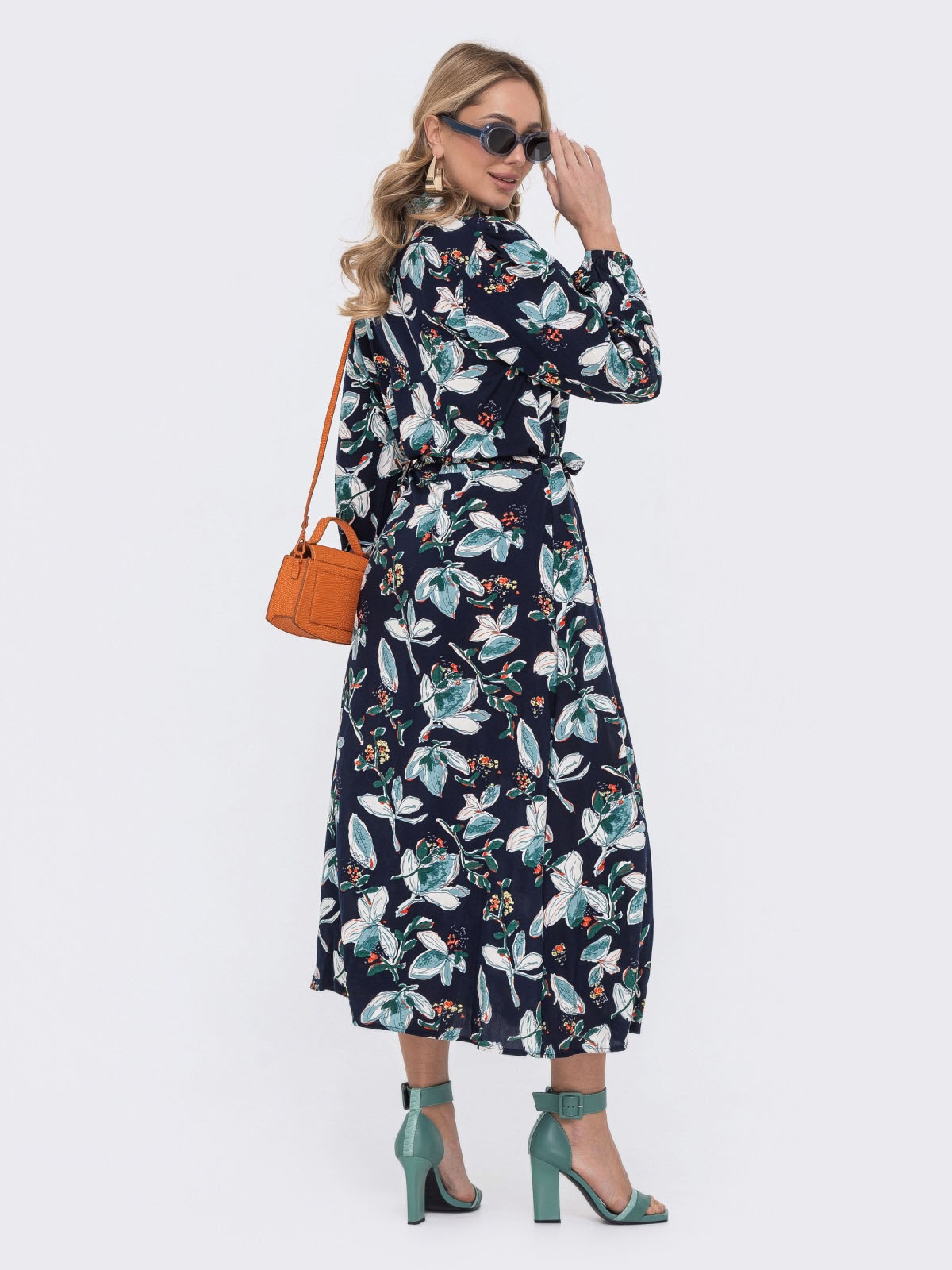 Принтоване плаття-сорочка чорне | 67198 Принтоване плаття-сорочка чорне | 67198