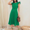 Літня сукня зелена з прошви | 66999 Літня сукня зелена з прошви | 66999