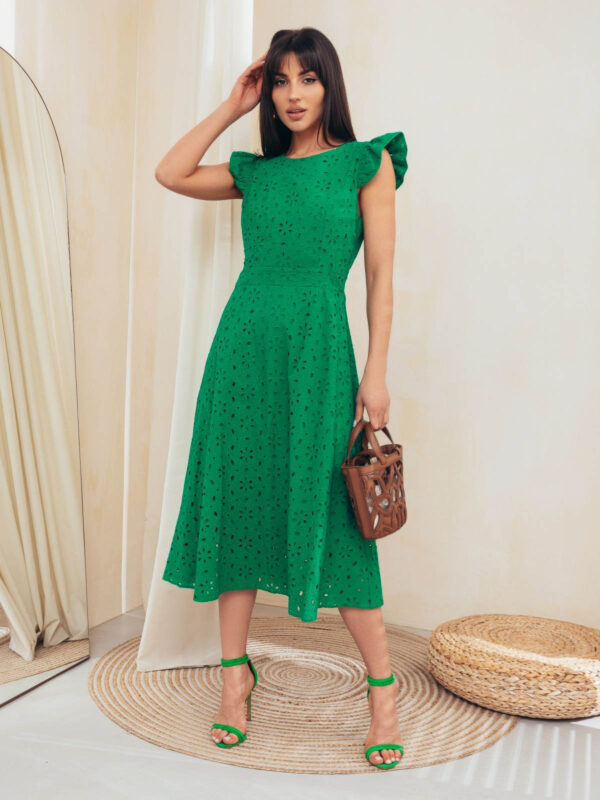 Літня сукня зелена з прошви | 66999