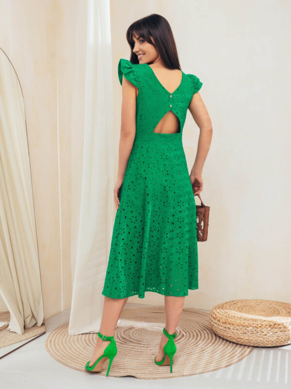 Літня сукня зелена з прошви | 66999