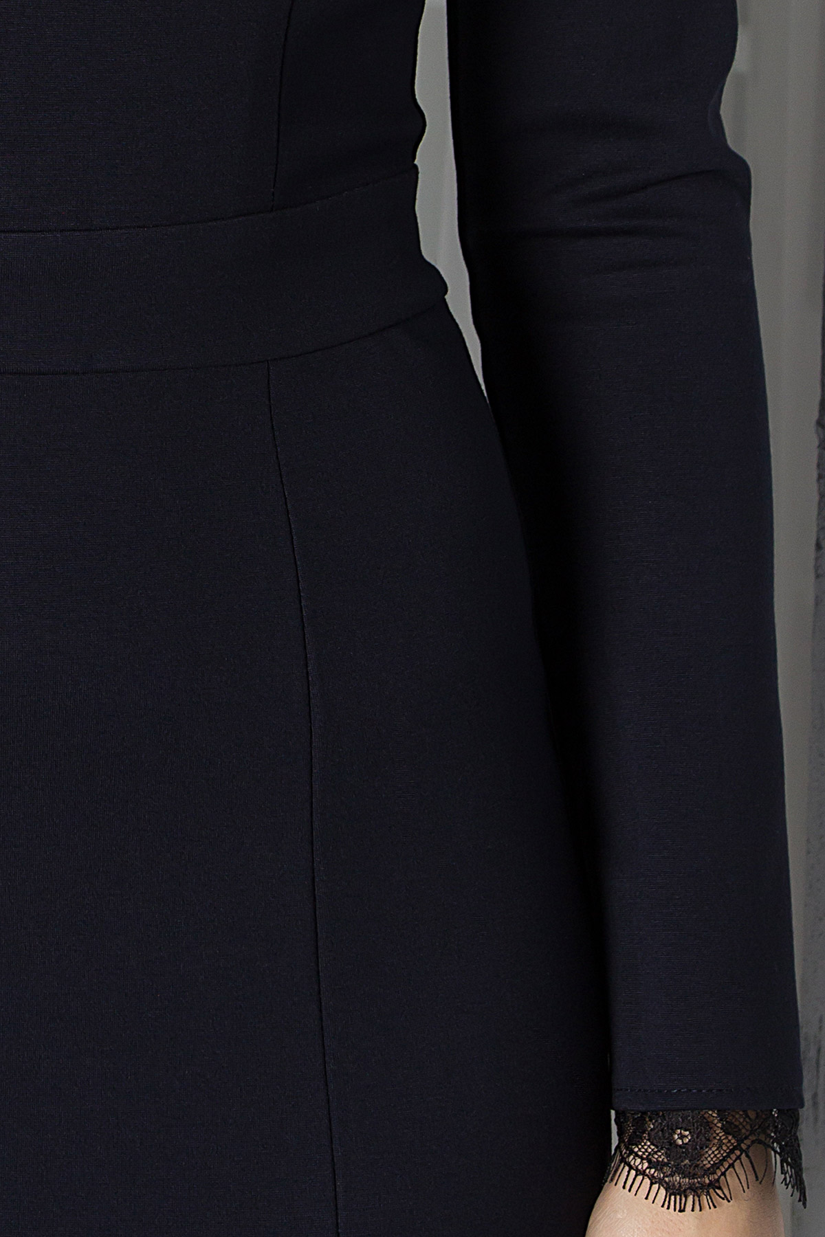 Елегантна трикотажна темно-синя сукня | 68100 Елегантна трикотажна темно-синя сукня | 68100