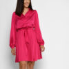 Шовкова мінісукня малинова | 69351 Шовкова мінісукня малинова | 69351