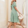 М'ятна міді-сукня із прошви | 69275