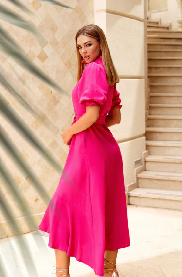 Літня сукня А-силуету яскраво-рожева | 68680