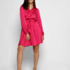 Шовкова мінісукня малинова | 69351 Шовкова мінісукня малинова | 69351