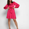 Шовкова мінісукня малинова | 69351 Шовкова мінісукня малинова | 69351