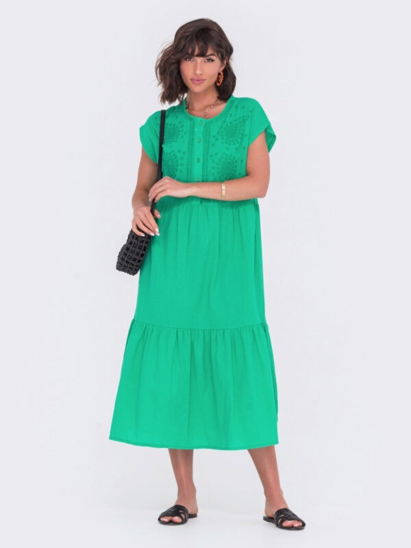 Повсякденна літня сукня зелена | 70299