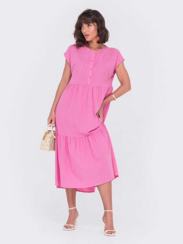 Повсякденна літня сукня рожева | 70282
