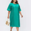 Вільне плаття з прошви смарагдове Plus Size | 70345 Вільне плаття з прошви смарагдове Plus Size | 70345