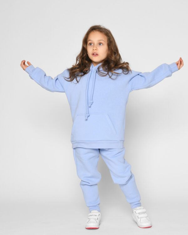 Дитячий теплий спортивний костюм блакитний | 70225