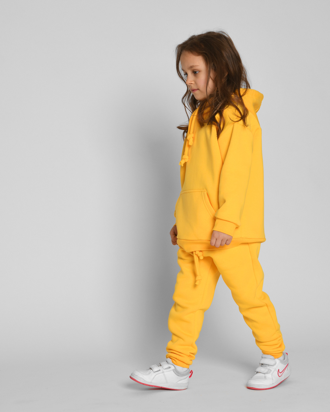 Дитячий теплий спортивний костюм жовтий | 70213 Дитячий теплий спортивний костюм жовтий | 70213