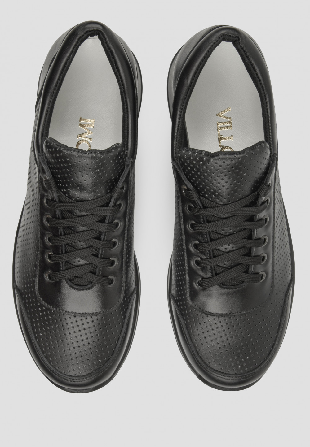 Жіночі чорні кросівки з перфорацією | 69687 Жіночі чорні кросівки з перфорацією | 69687