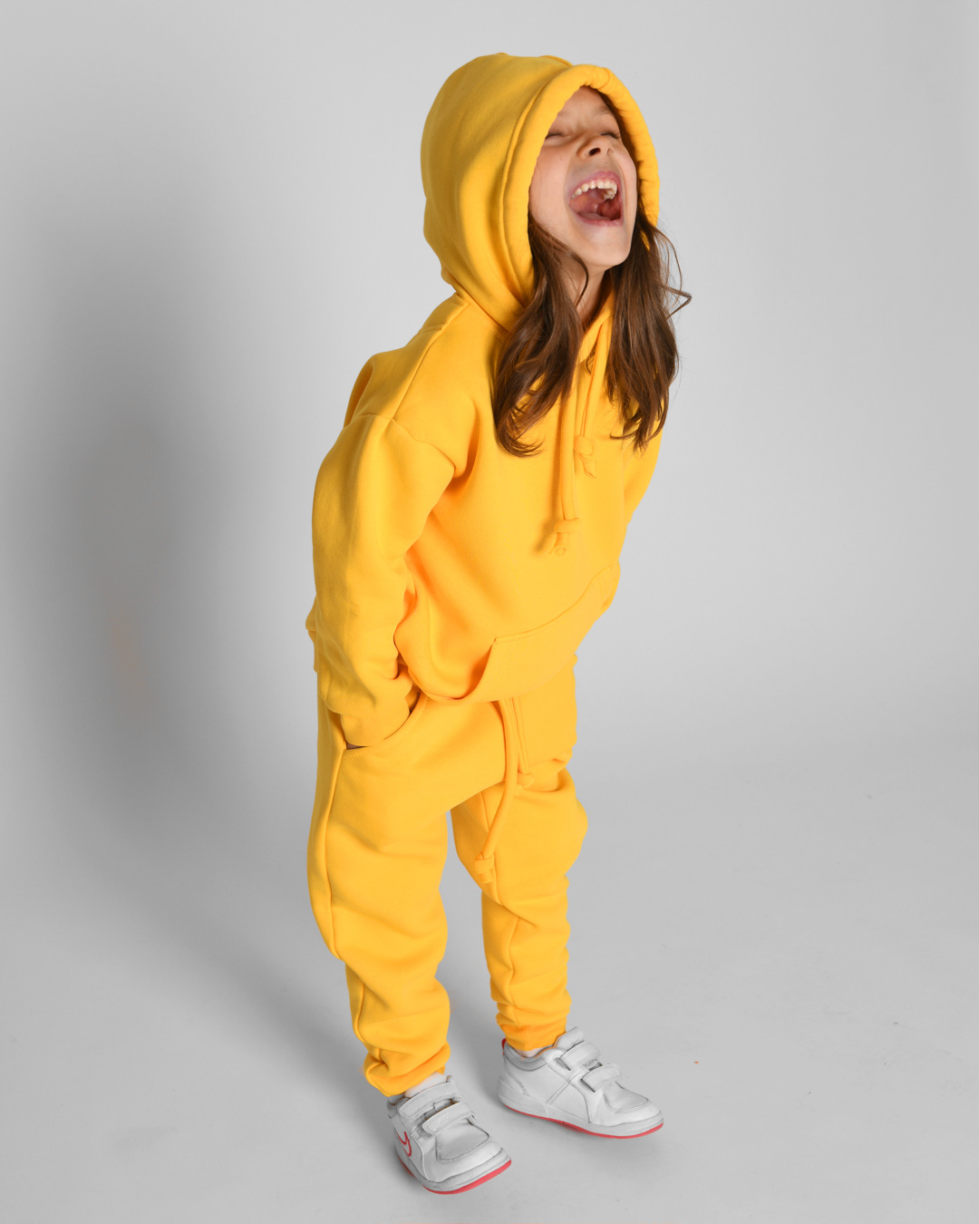 Дитячий теплий спортивний костюм жовтий | 70213 Дитячий теплий спортивний костюм жовтий | 70213