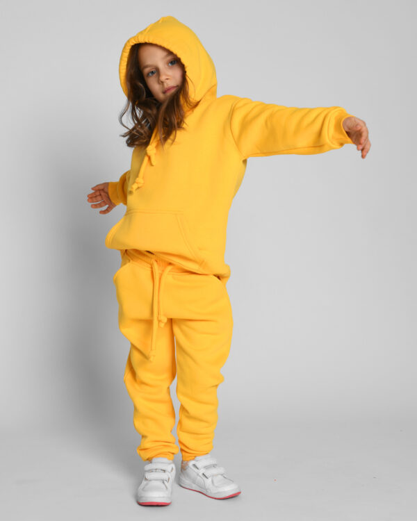 Дитячий теплий спортивний костюм жовтий | 70213