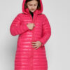 Дитяча демісезонна куртка стьобана малинова | 71981