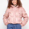 Жіноча куртка демісезонна коротка пудрова | 71754 Жіноча куртка демісезонна коротка пудрова | 71754