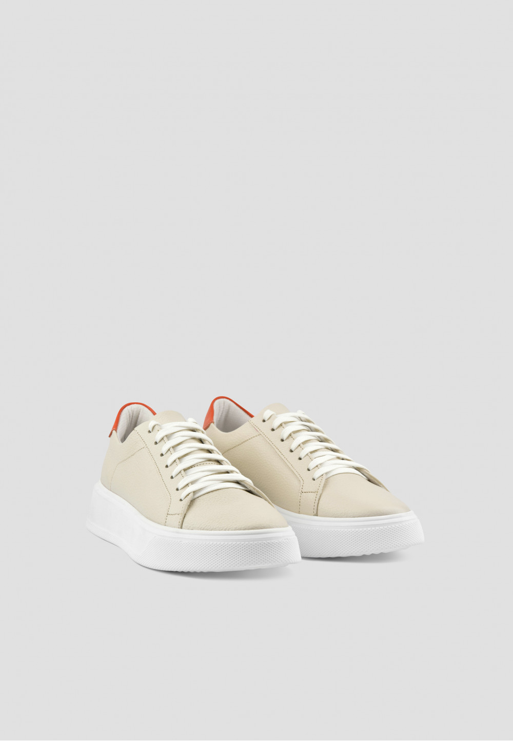 Кеди жіночі бежеві зі шкіри флотар | 71425 Кеди жіночі бежеві зі шкіри флотар | 71425