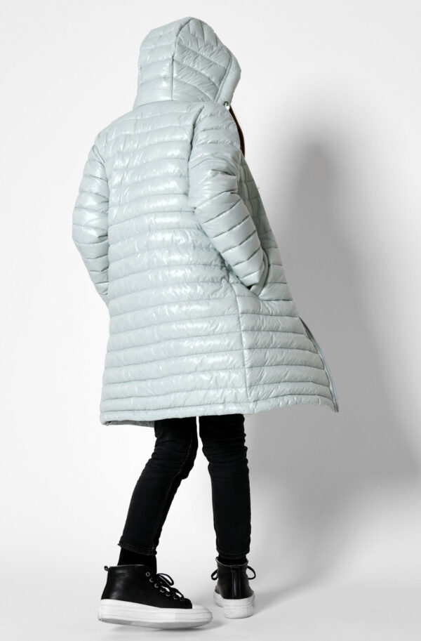 Дитяча демісезонна куртка стьобана м'ятна | 71951