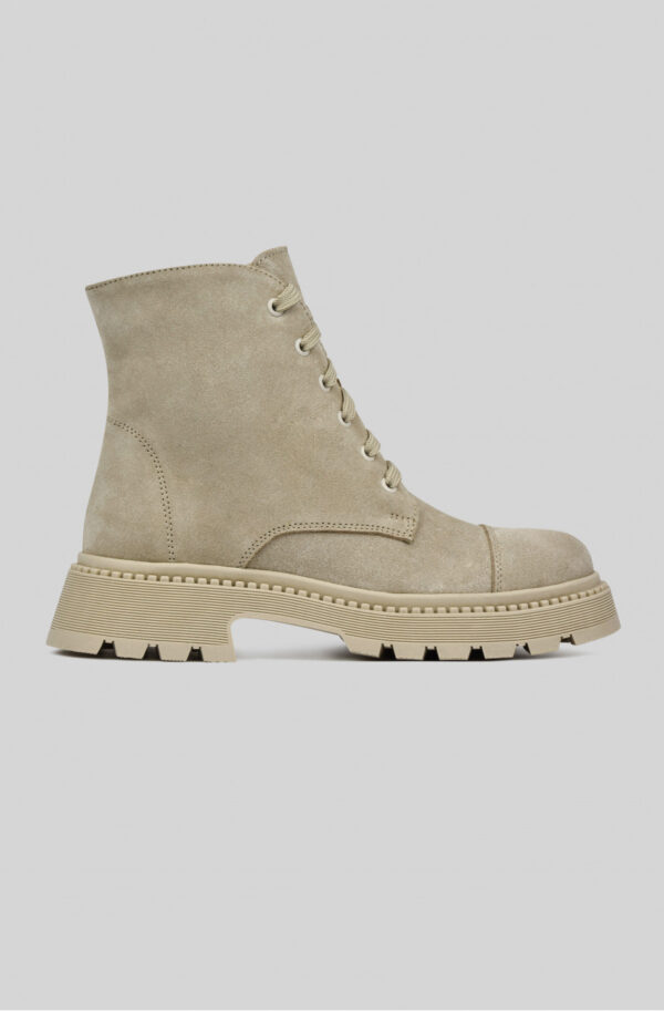 Жіночі замшеві черевики бежеві | 72982