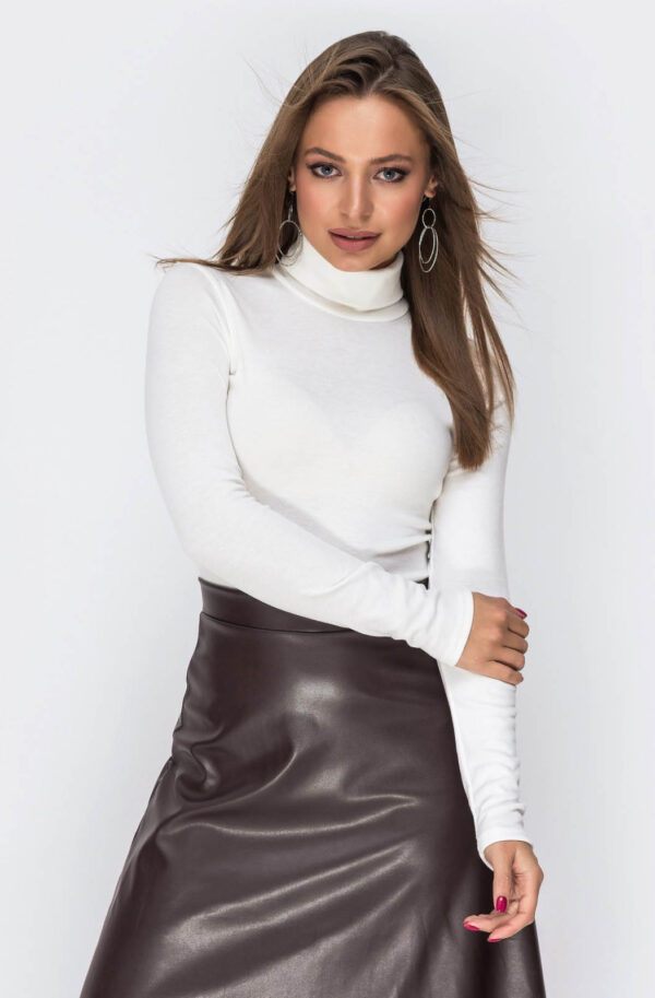 Гольф молочний з м'якого трикотажу | 72802