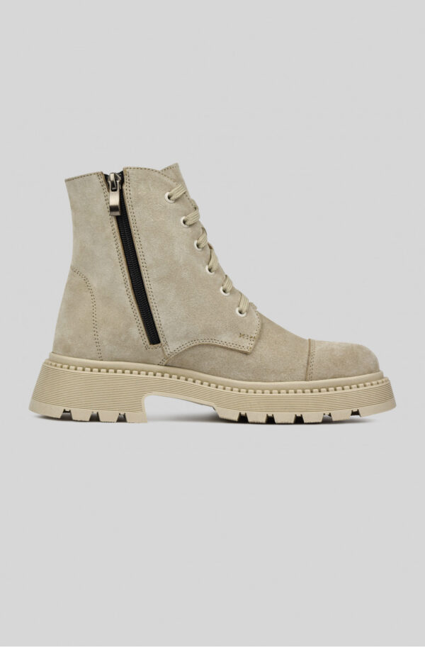 Жіночі замшеві черевики бежеві | 72982