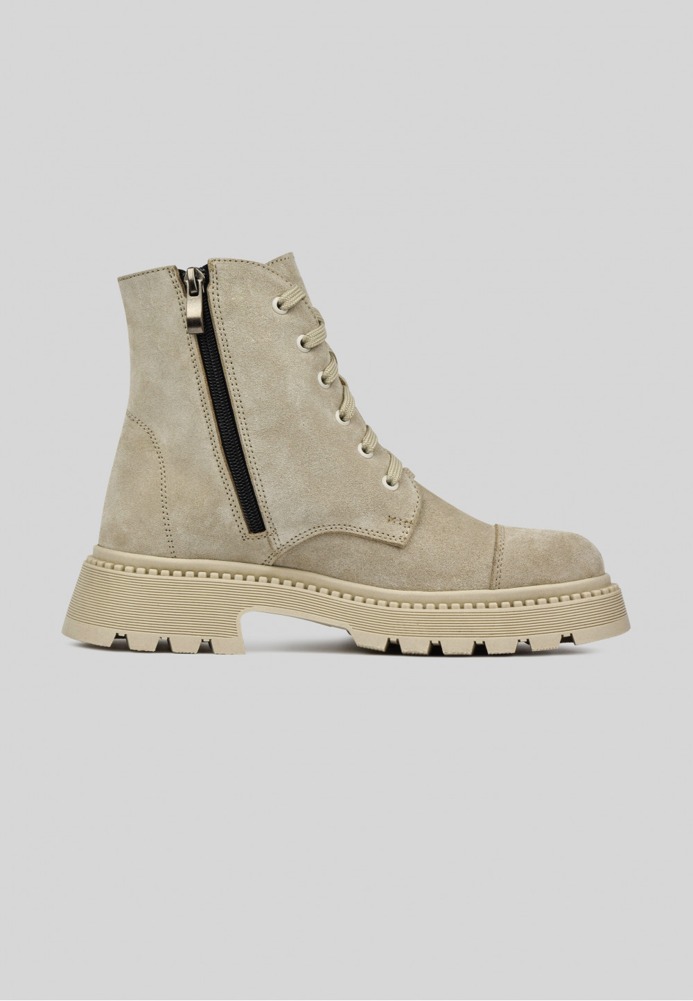 Жіночі замшеві черевики бежеві | 72982 Жіночі замшеві черевики бежеві | 72982