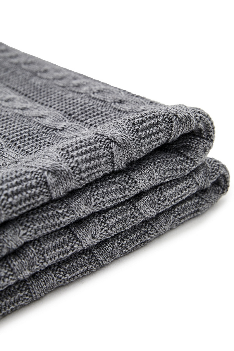 Плед двосторонній сірий 180х130 | 73104