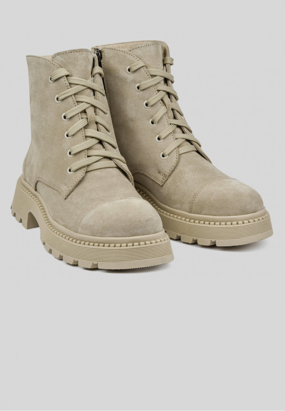 Жіночі замшеві черевики бежеві | 72982 Жіночі замшеві черевики бежеві | 72982