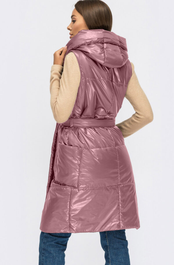 Подовжений жилет рожевий | 73349