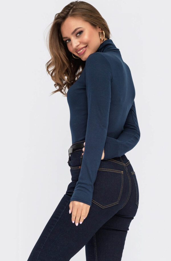 Гольф темно-синій з м'якого трикотажу | 72830